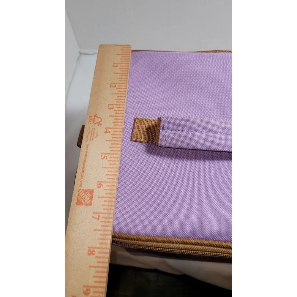 Lucky Brand Purple Lunch Bag Insulated with Detachable Strap 10x7x7.5